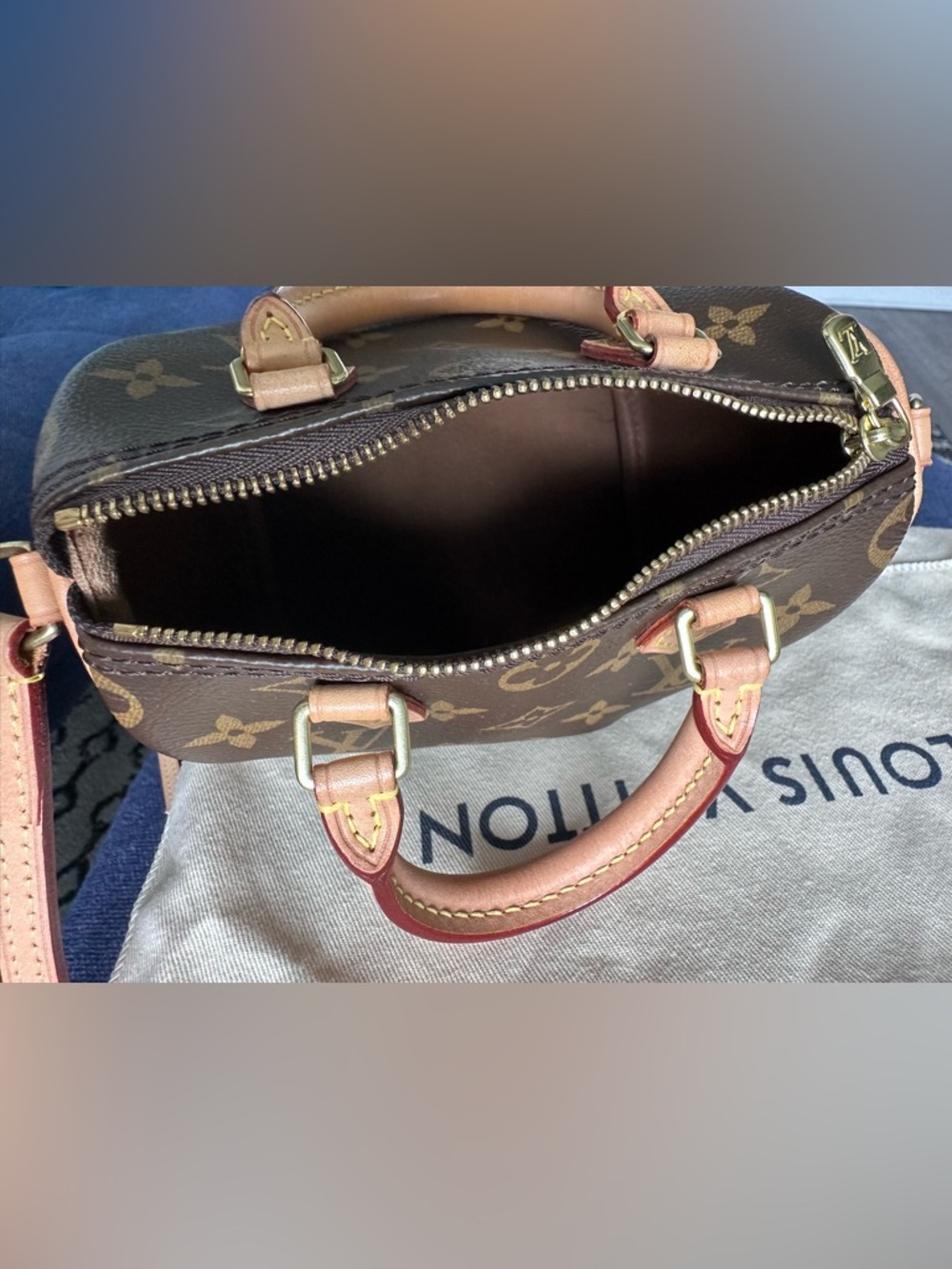 Louis Vuitton Monogram Nano Mini w/Non-Adjustable Strap(Authentic) - Picture 14 of 17